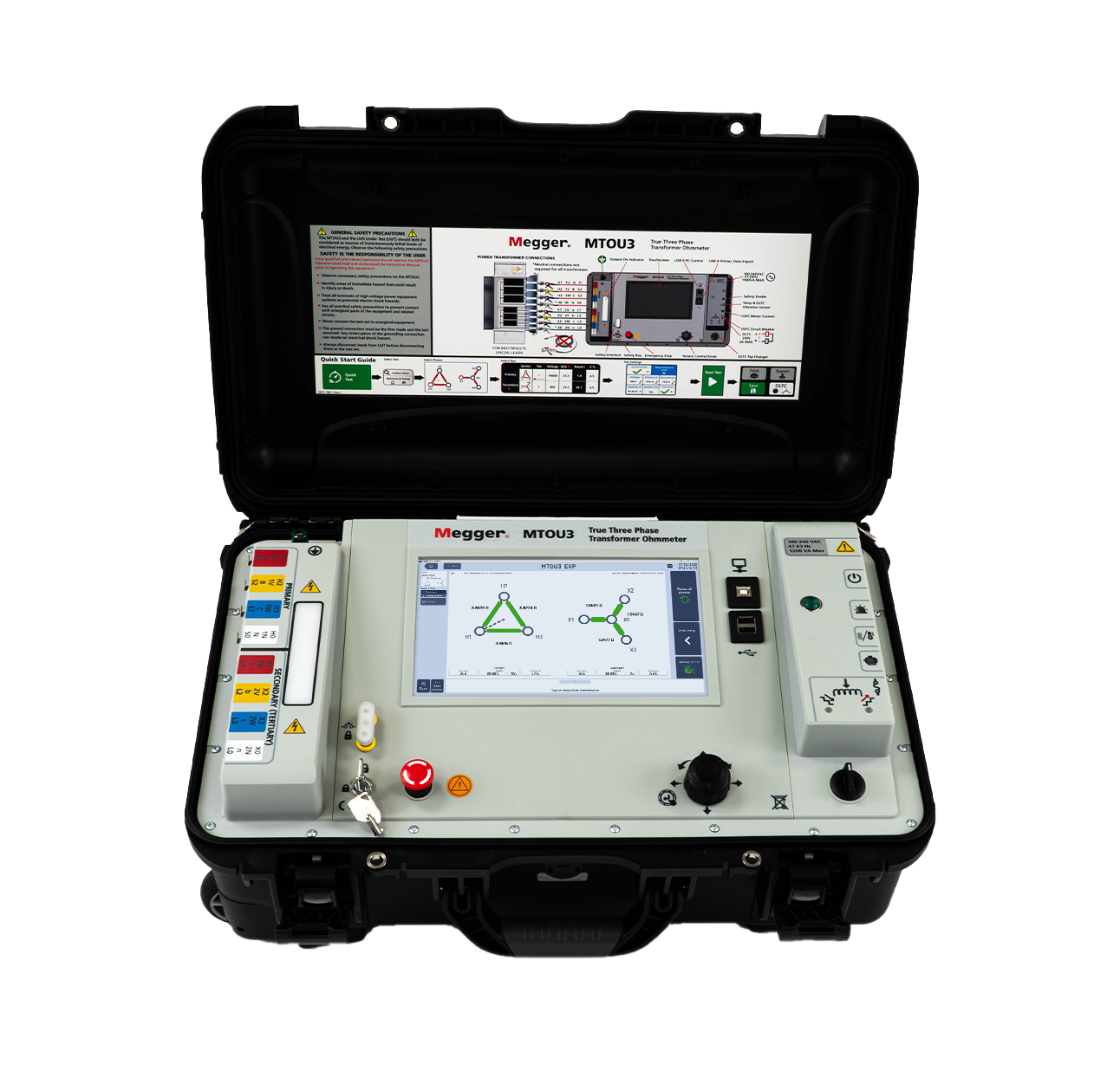 MTOU3 three-phase winding resistance ohmmeter